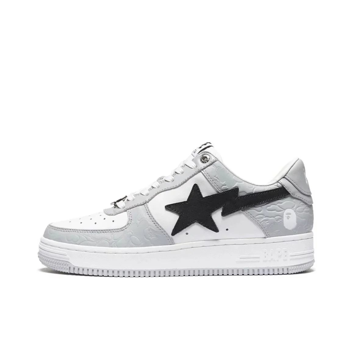 Bape STA gray white black swoosh