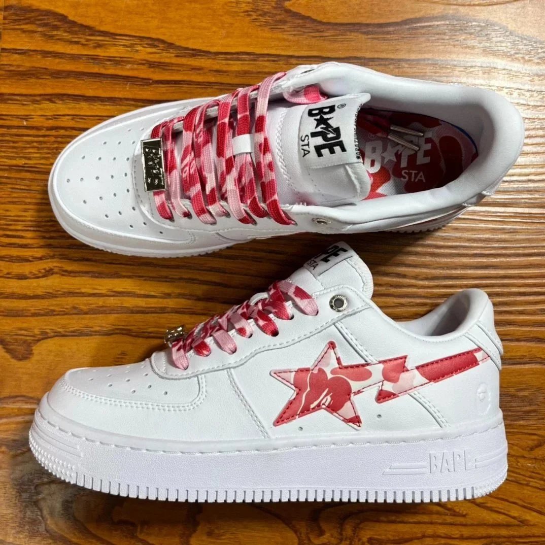 Bape STA white red camouflage