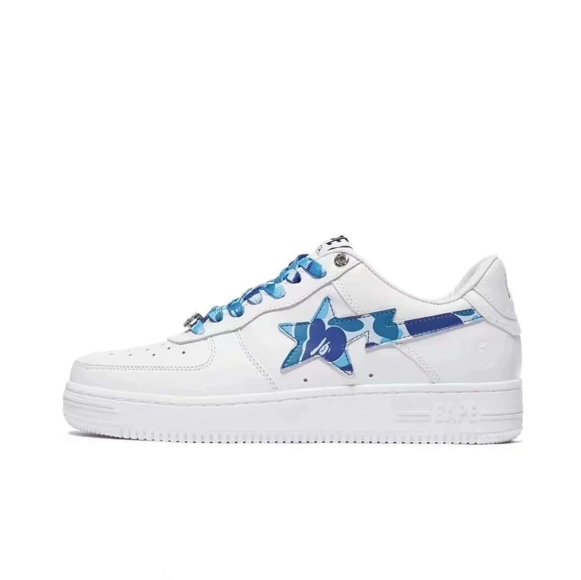 Bape STA white and blue camouflage