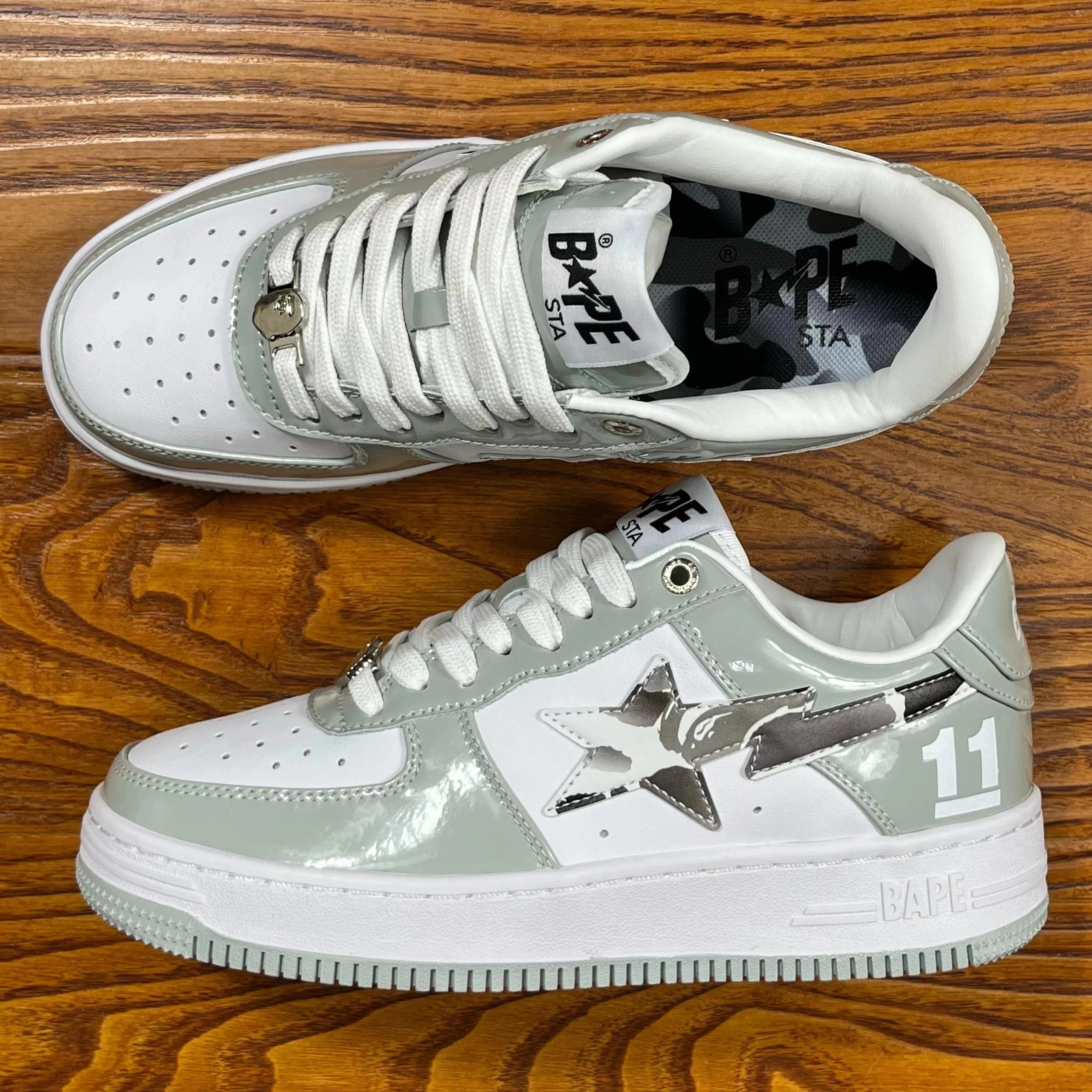 Bape STA White-Gray 11 Gray Camo