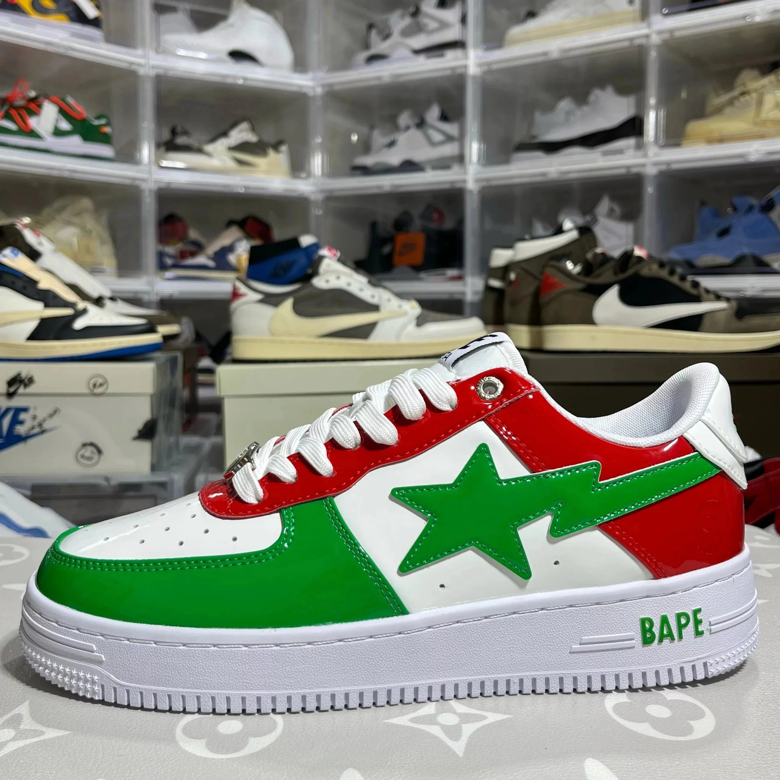Bape STA France white red green