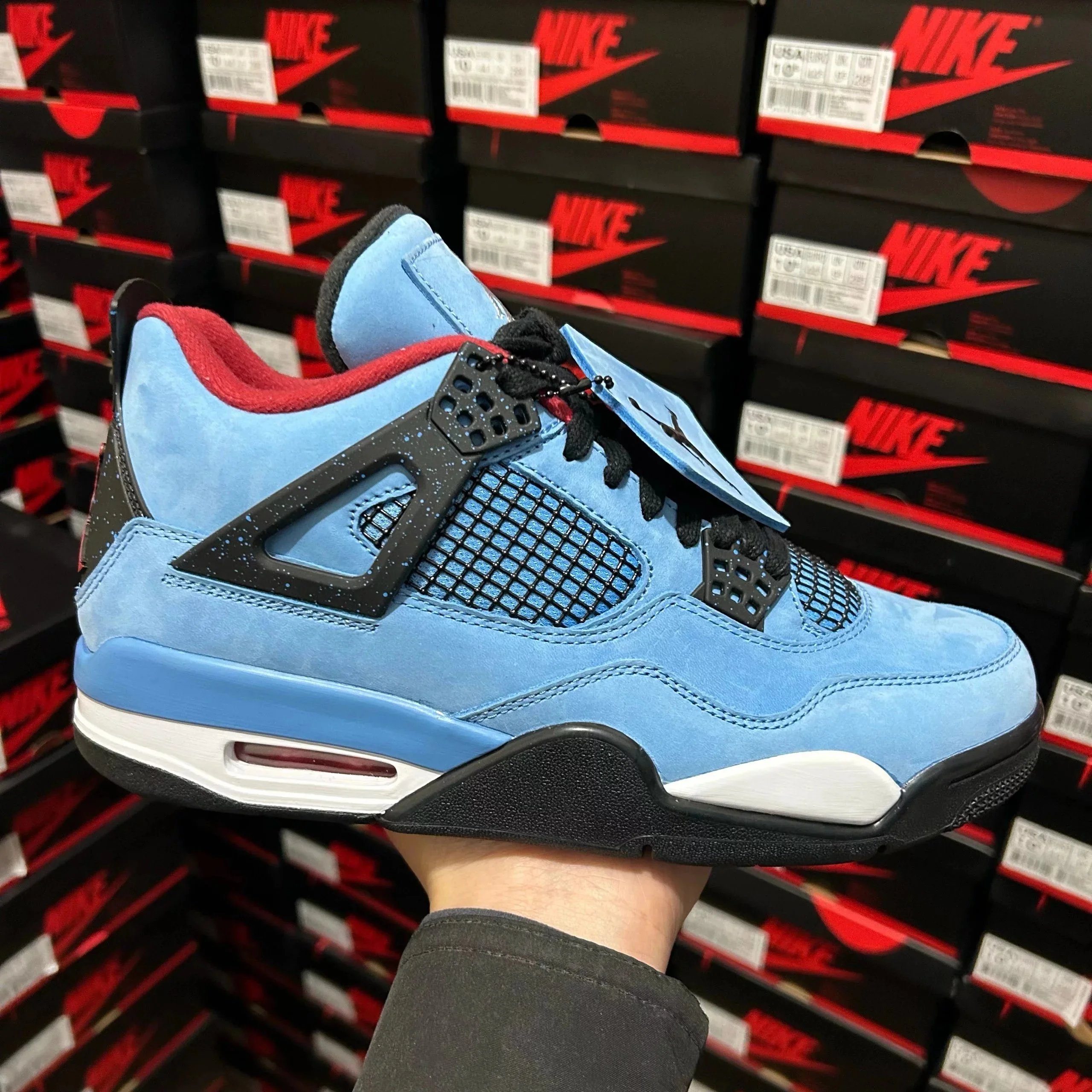 AJ4 Blue Suede