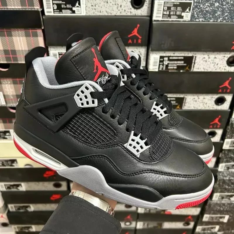 Aj 4 Black and red leather cover 24 version