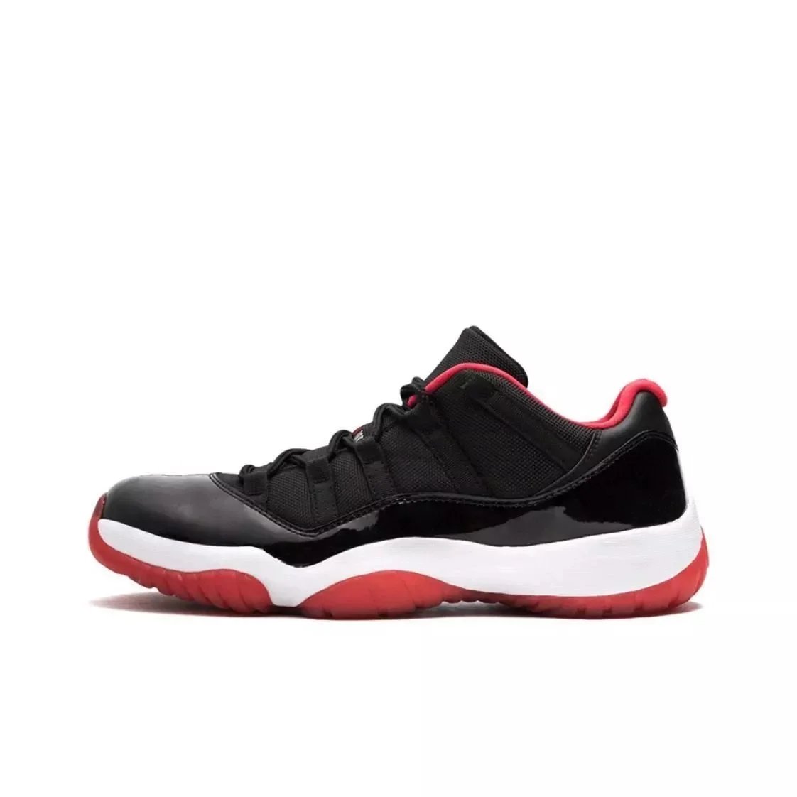AJ11 Low-Black and Red