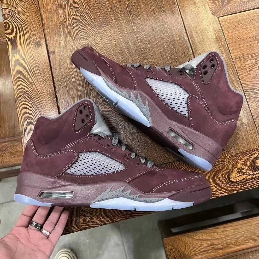 Y3 AJ5 Bordeaux Red