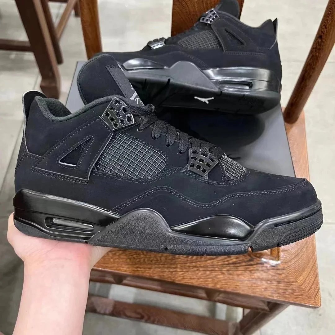 Y3 AJ4 Black Cat