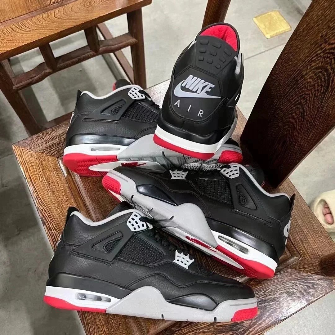 Y3 AJ4 Black and Red 2.0
