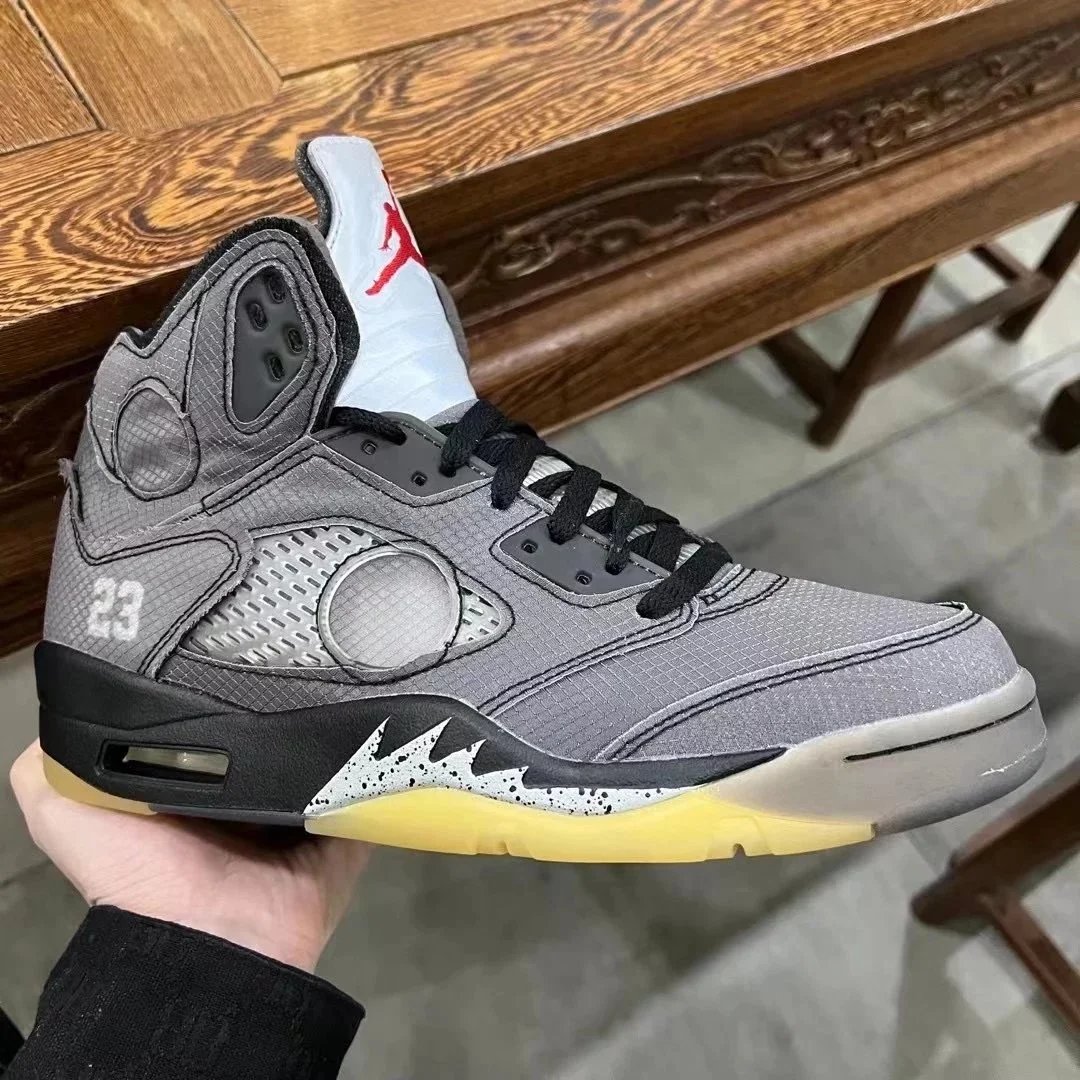 Y3 AJ5 OW Black Zen Wings