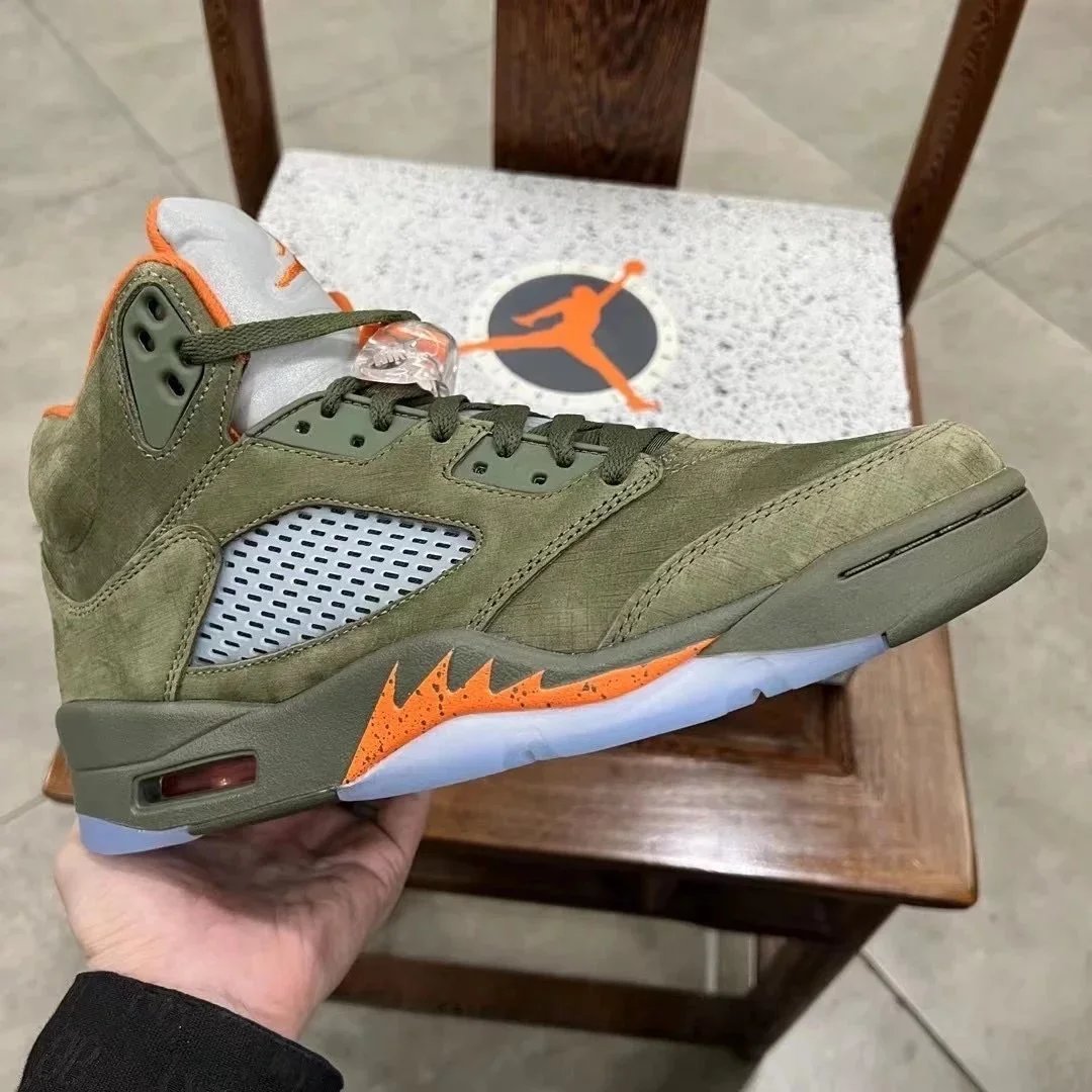 Y3 AJ5 Olive Olive Green