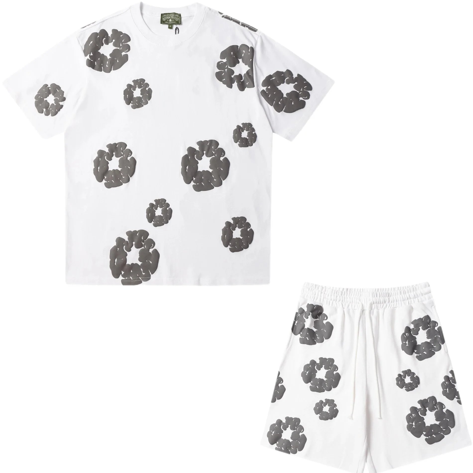 Set in white and gray
