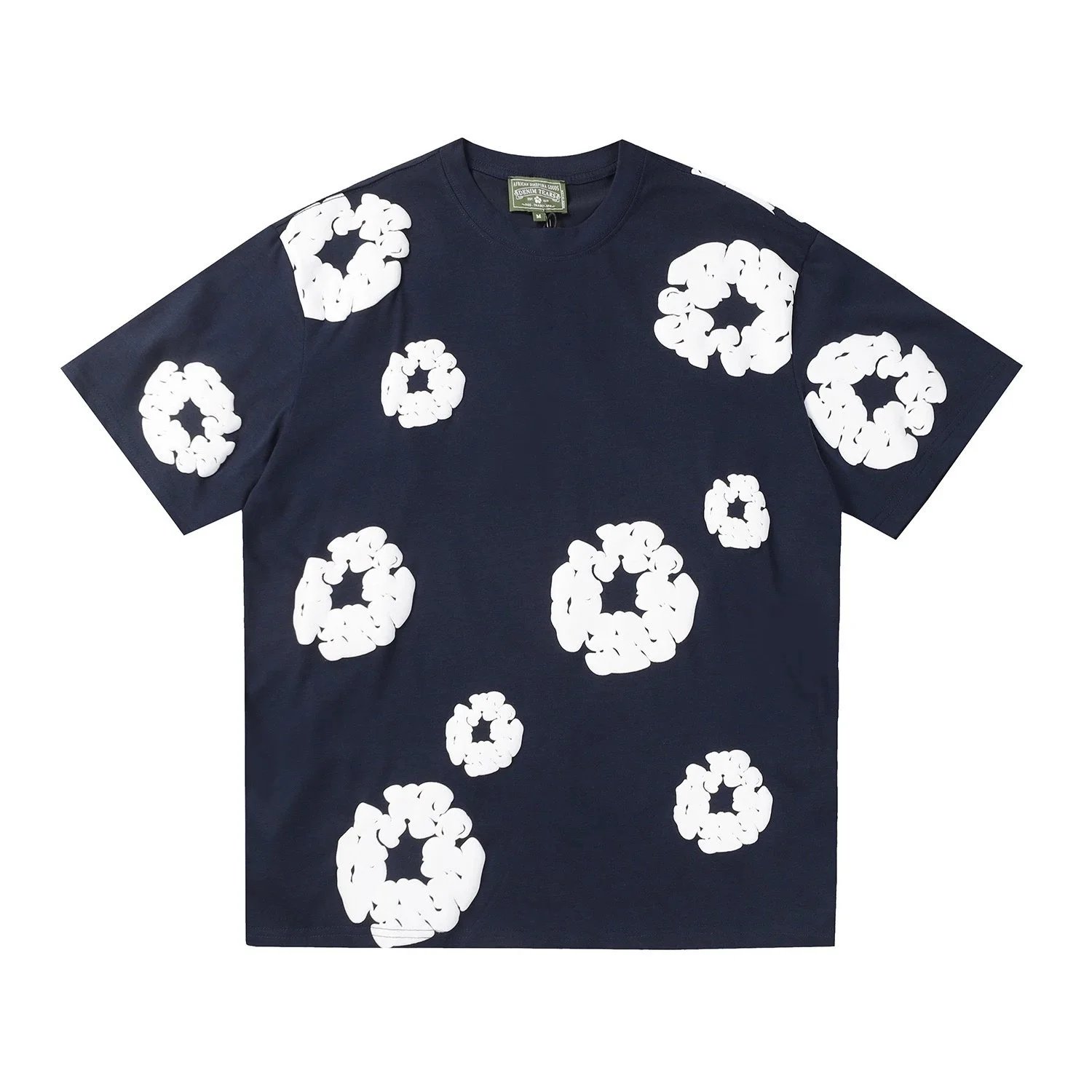 Short-sleeved, navy blue