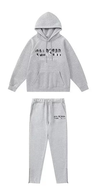 8832# gray suit-plus velvet