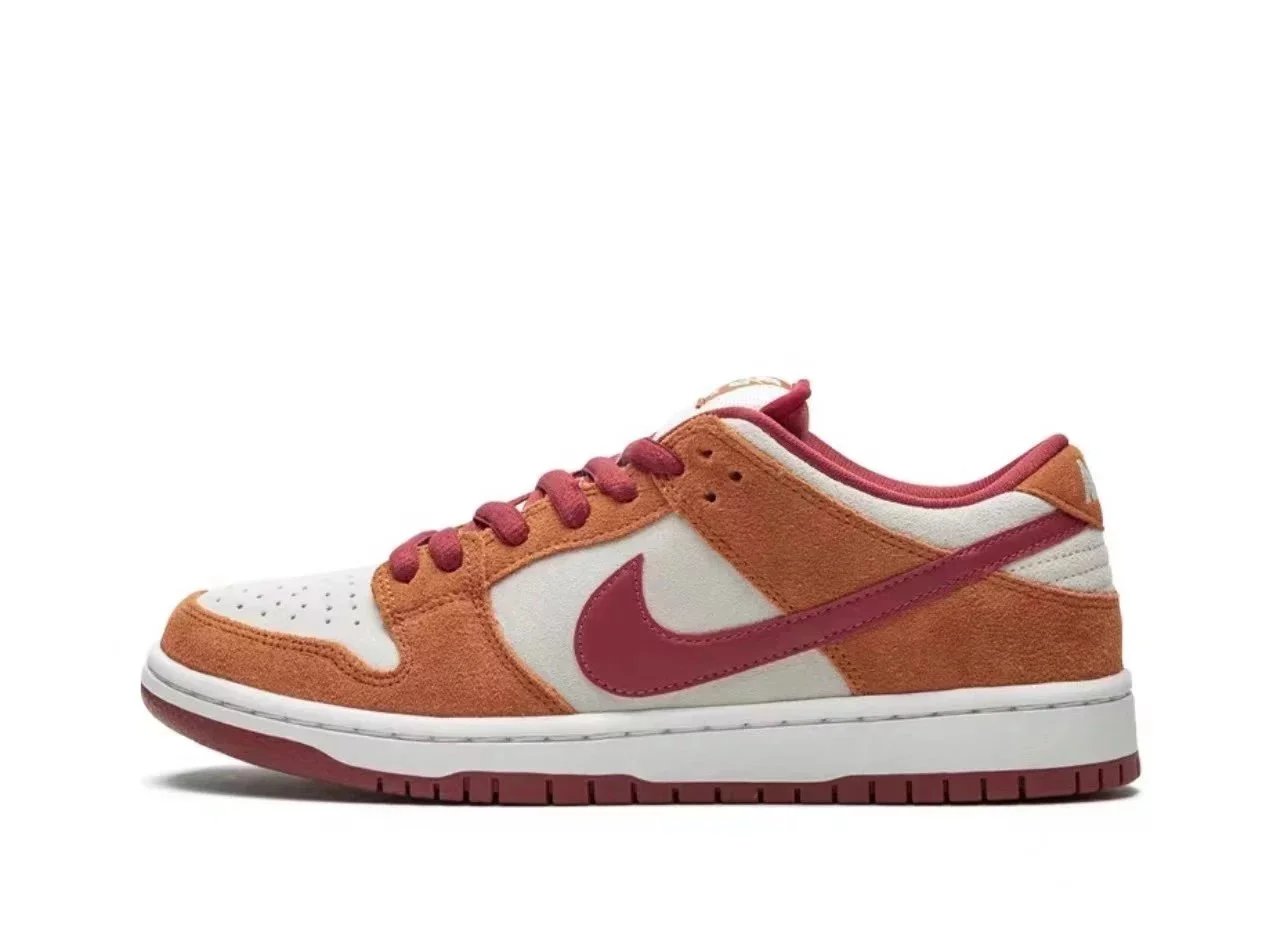 TOP DUNK Brown with Red Swoosh BQ6817-202