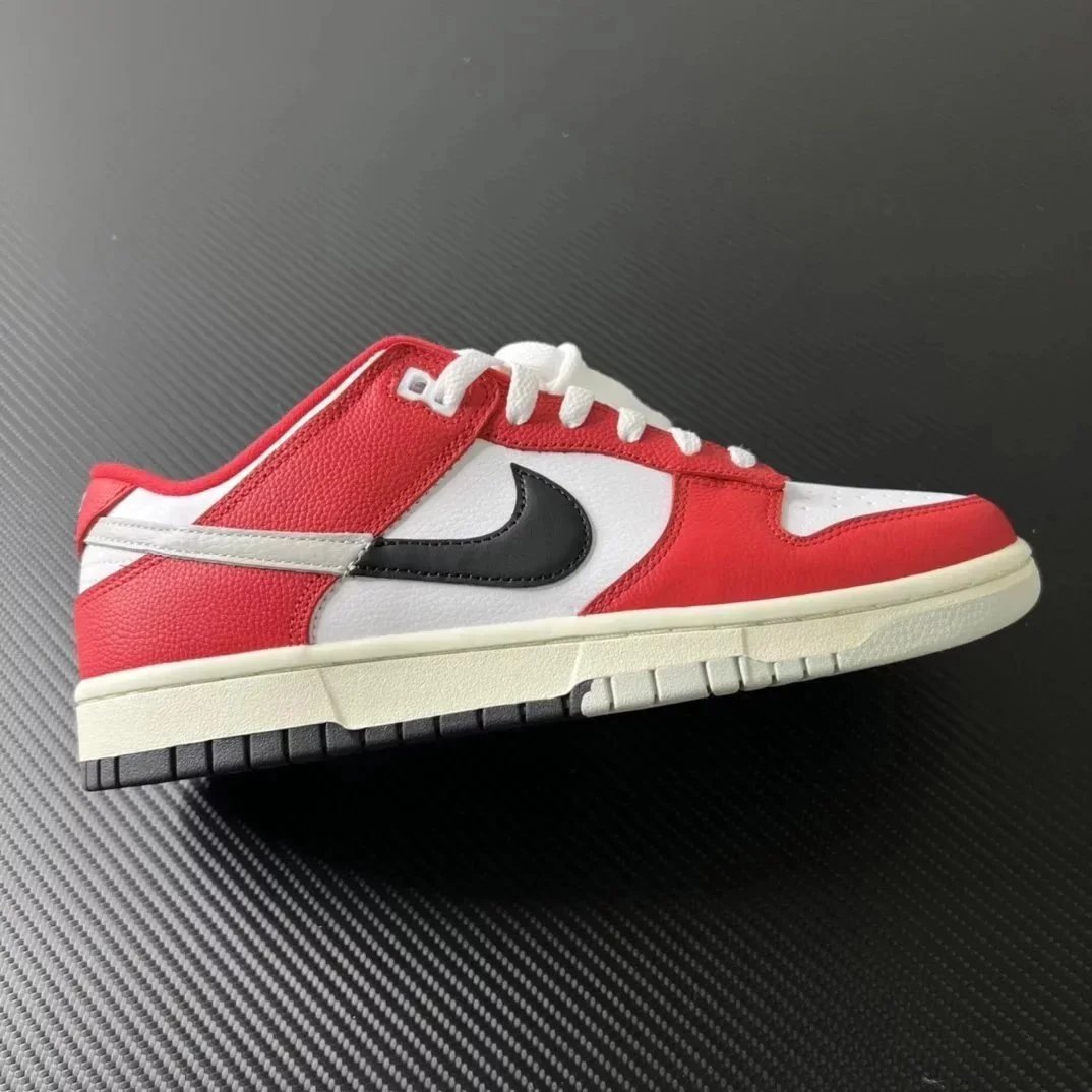 TOP Dunk Black, White, and Red Color-Block DZ2536-600