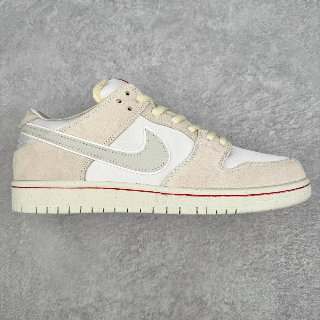 TOP DUNK SB Valentine's Day Rice White Silk