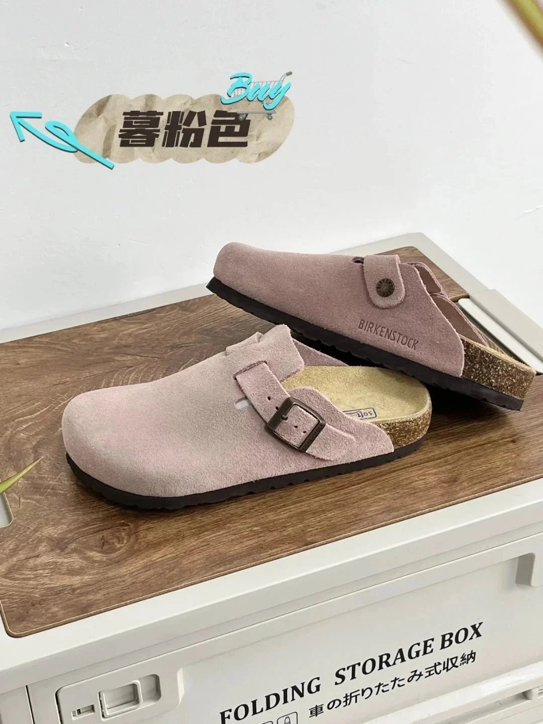 Birkenstock -Pink half-slippers