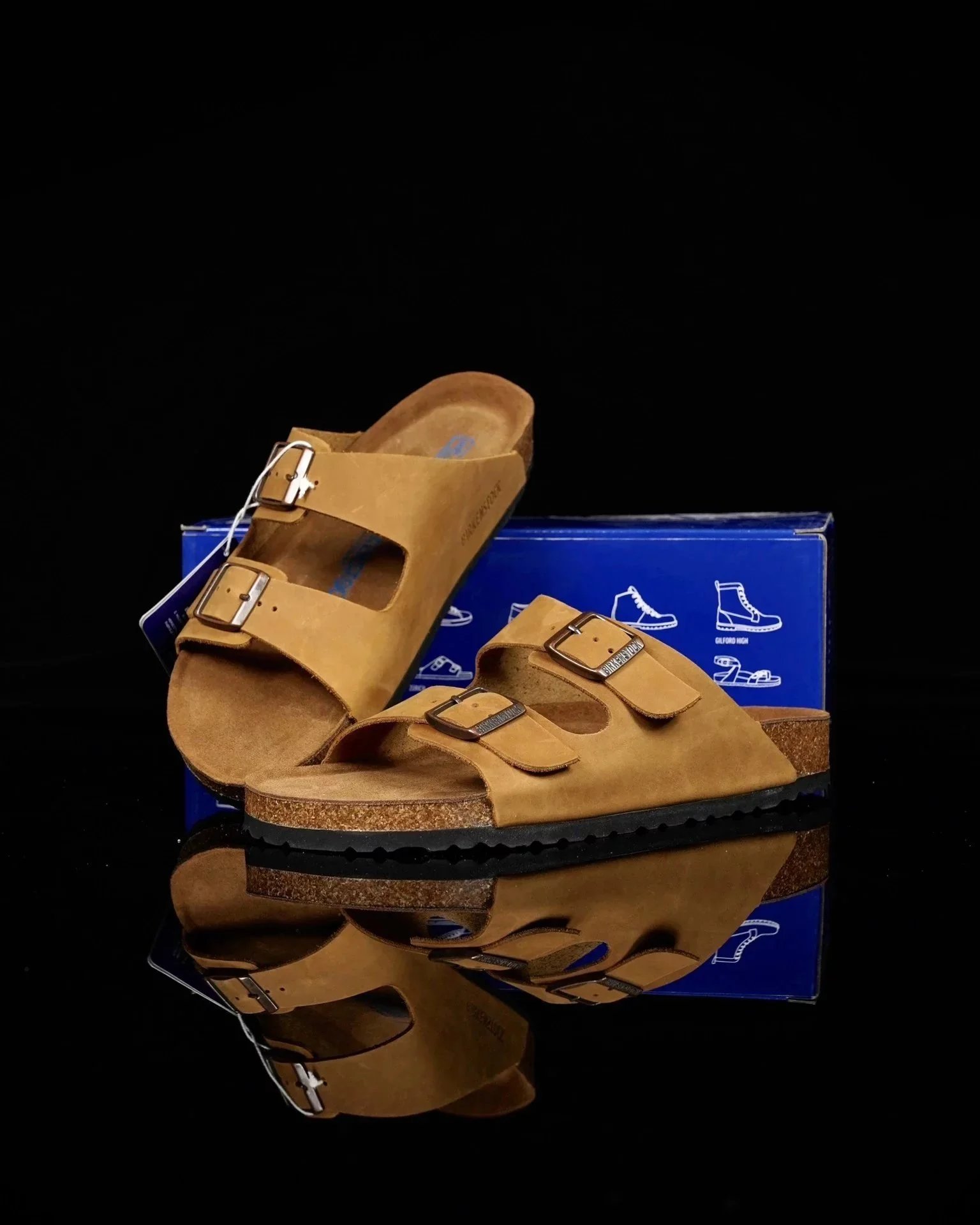 BirkenstockRio Two word drag-full leather brown