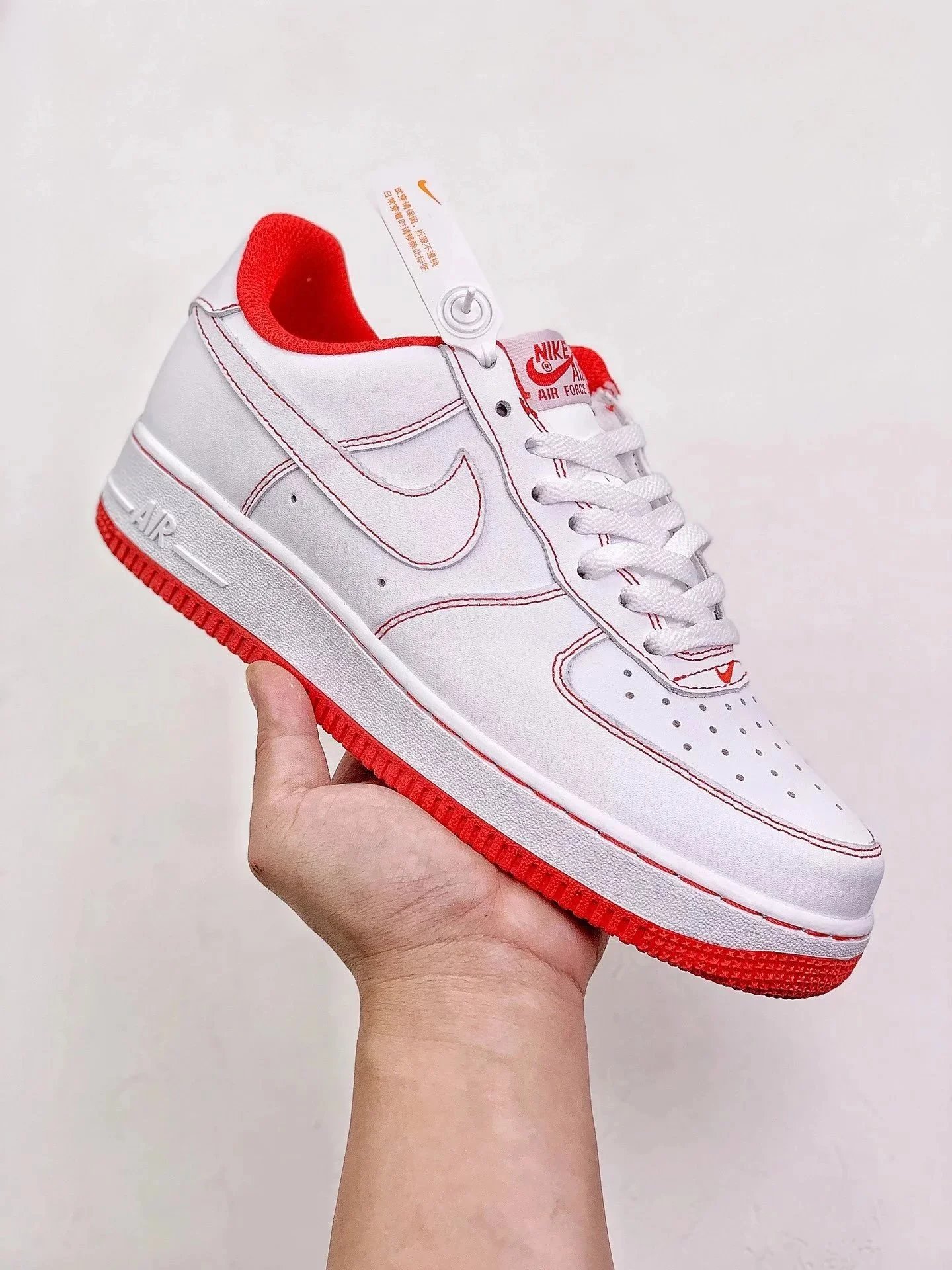 White and Red Stripe CV1724-100
