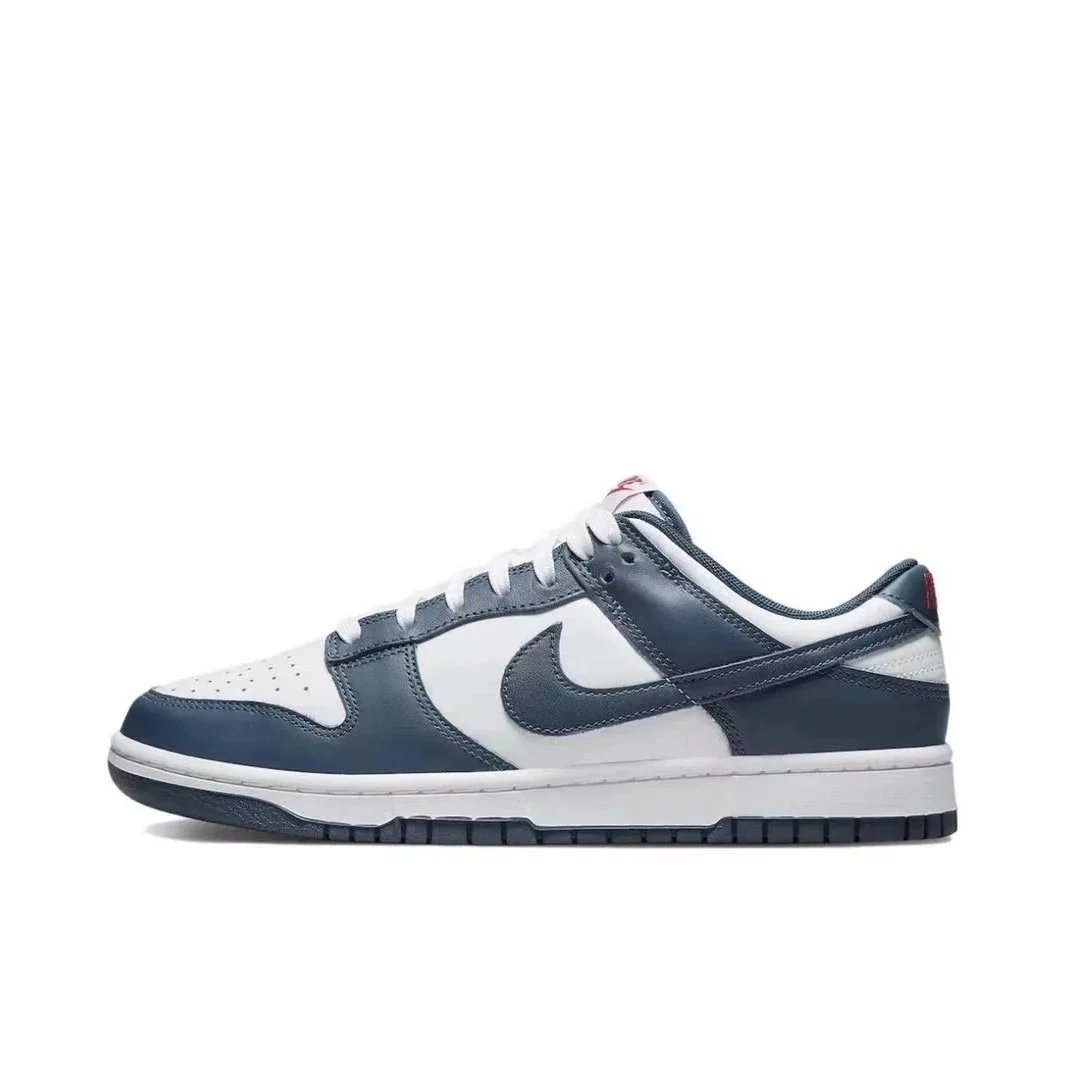 Dunk White and Navy Blue