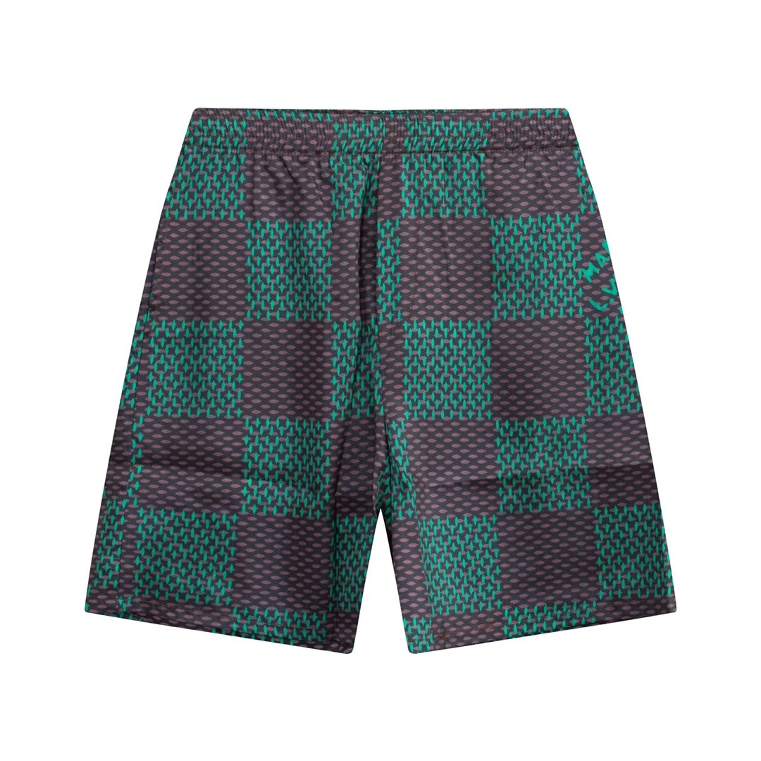 34 green and black squares