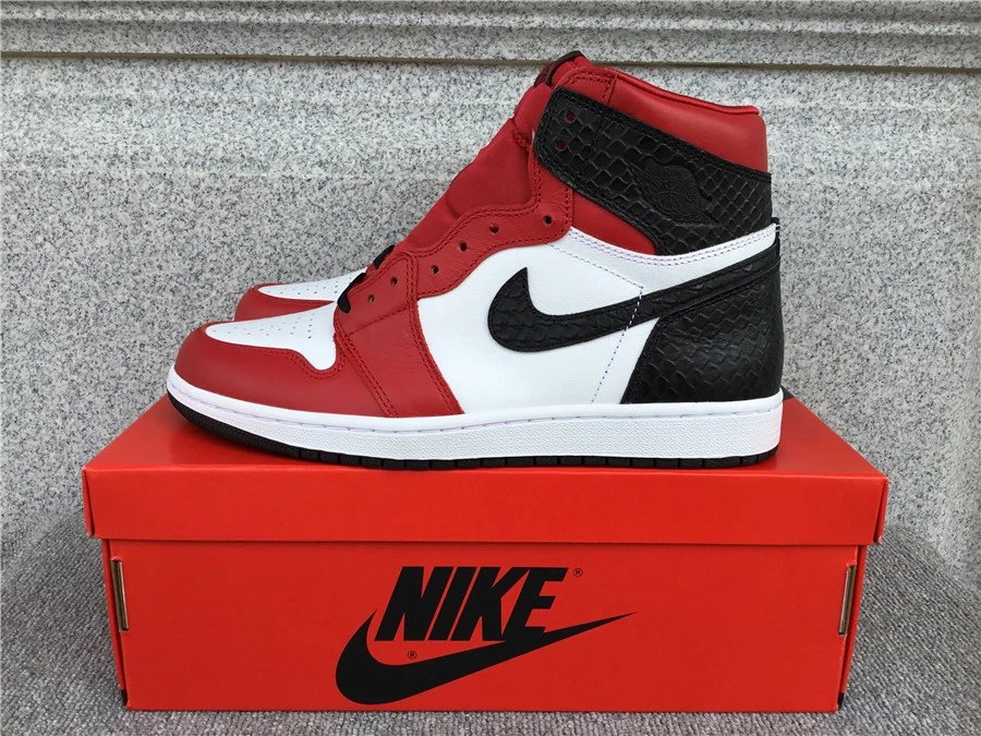 1 Black, red, and white