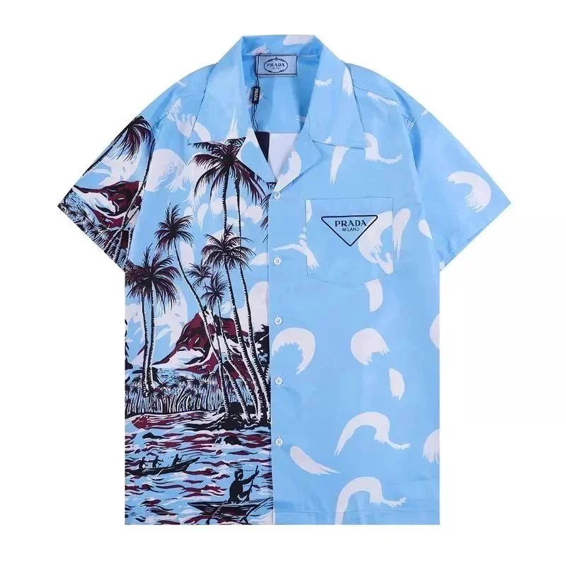 20 blue, black, and white shirts