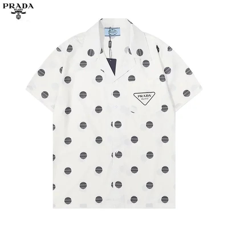29 white polka-dot shirt