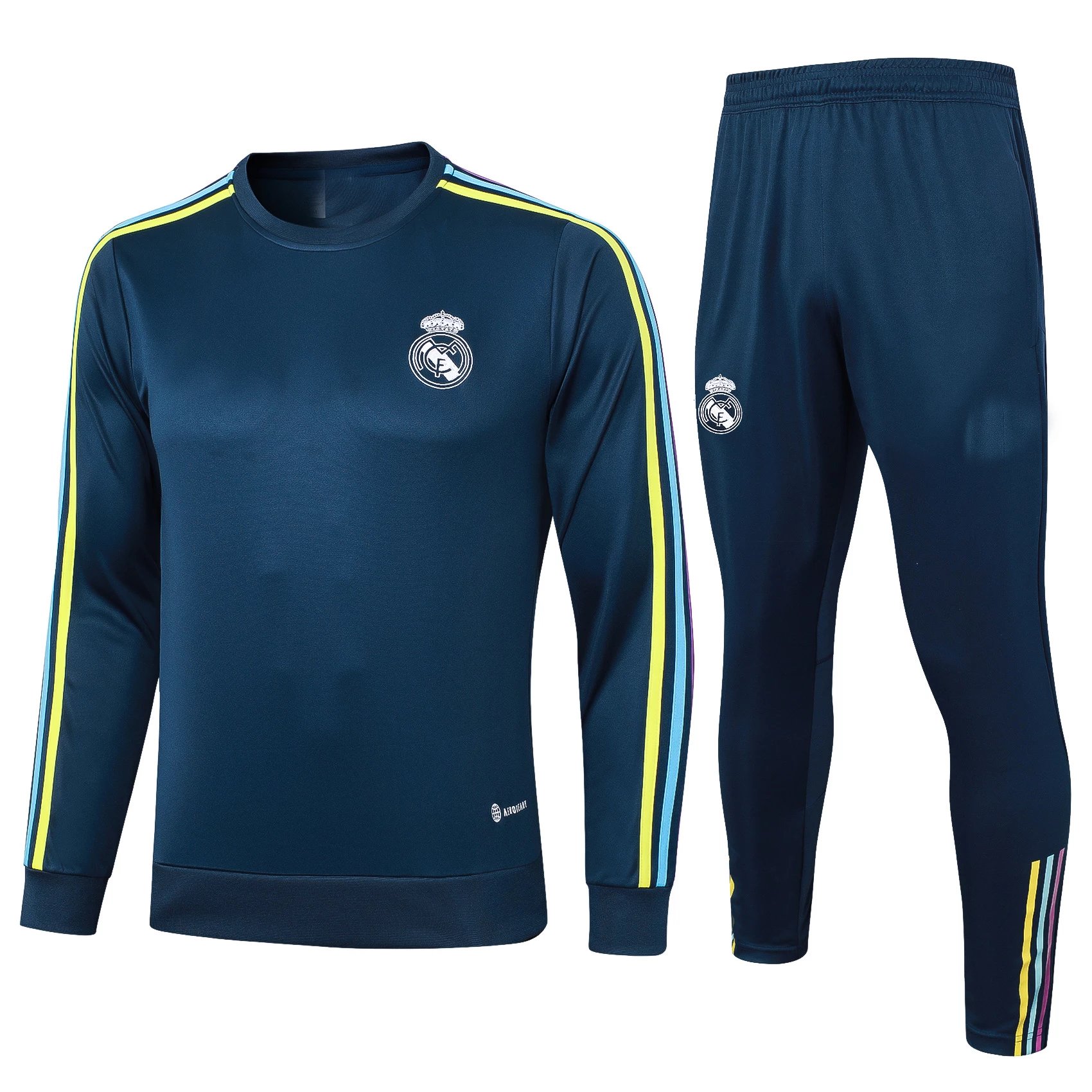 Round neck long sleeve Real Madrid blue 2324