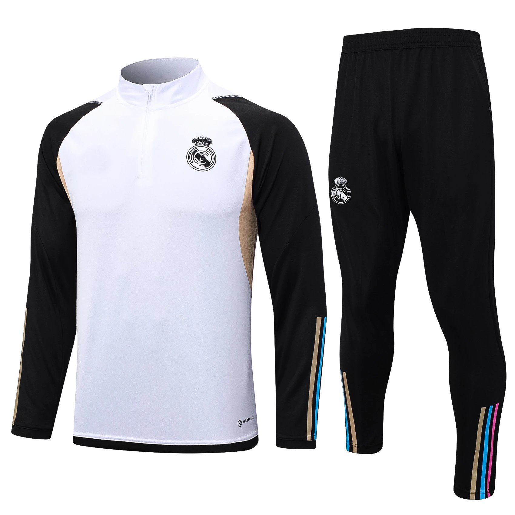 Half pull Real Madrid white 2324