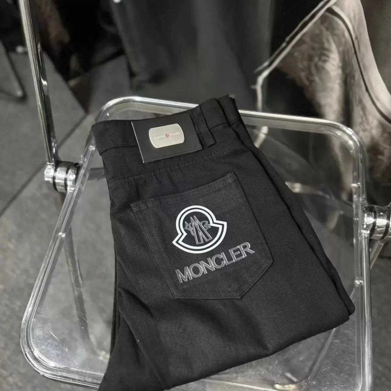 Black with a white label 002