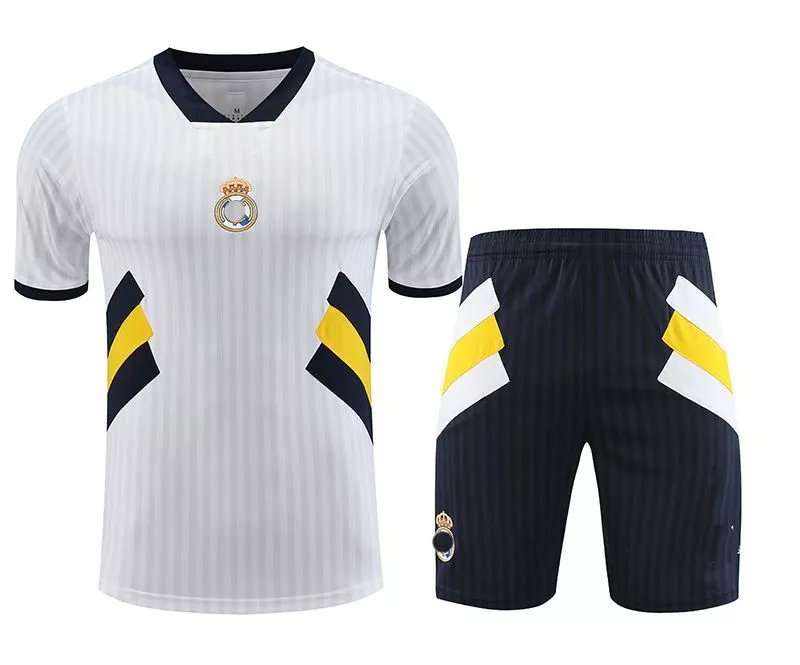 Real Madrid white half sleeve 23-24