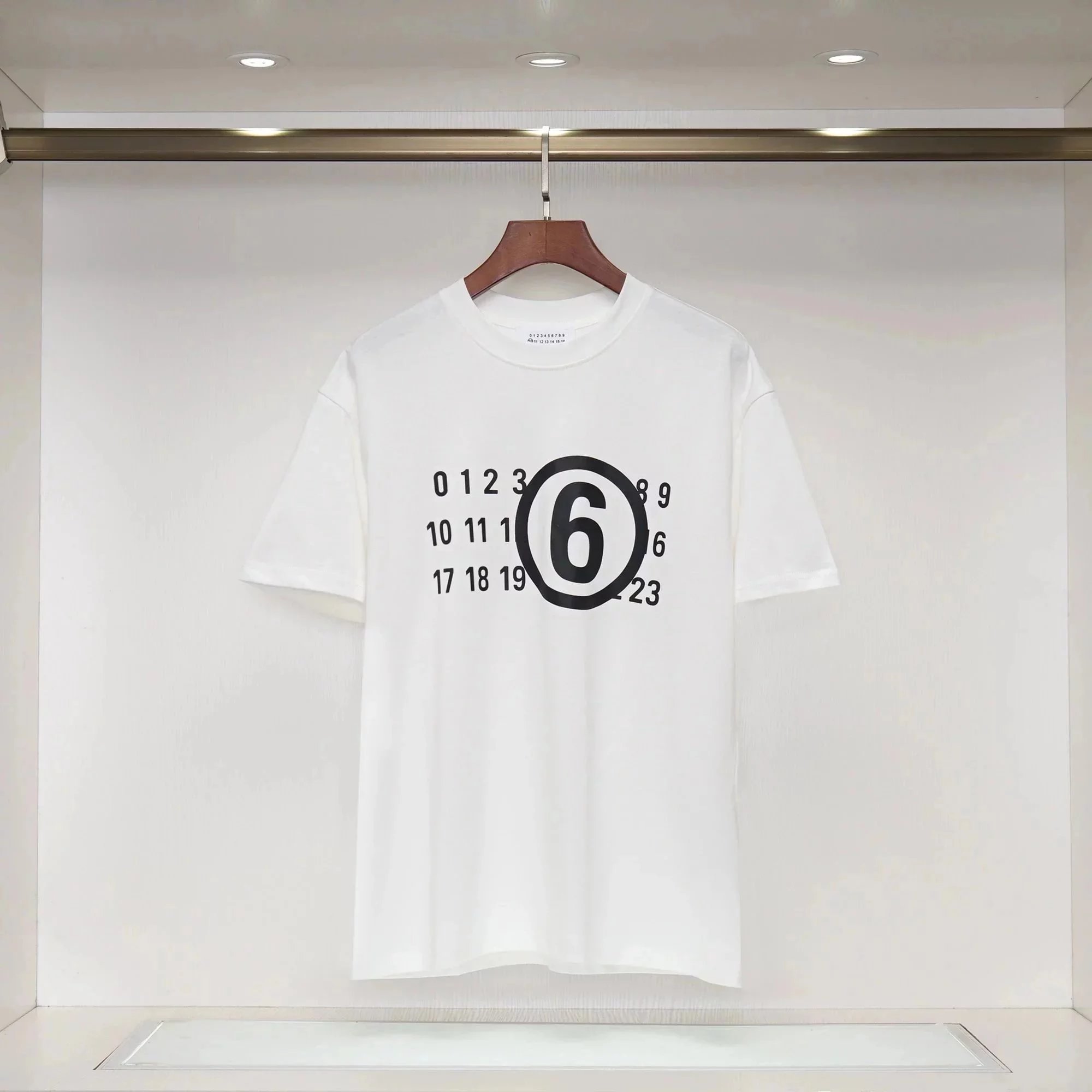 White 6-digit number 005
