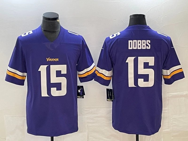 Vikings white on a purple background 15