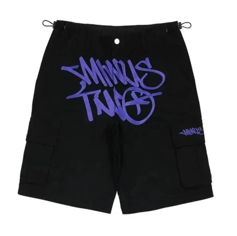 35 black and purple shorts