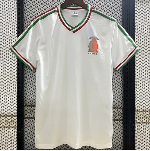 85 Mexican white jersey with short sleeves