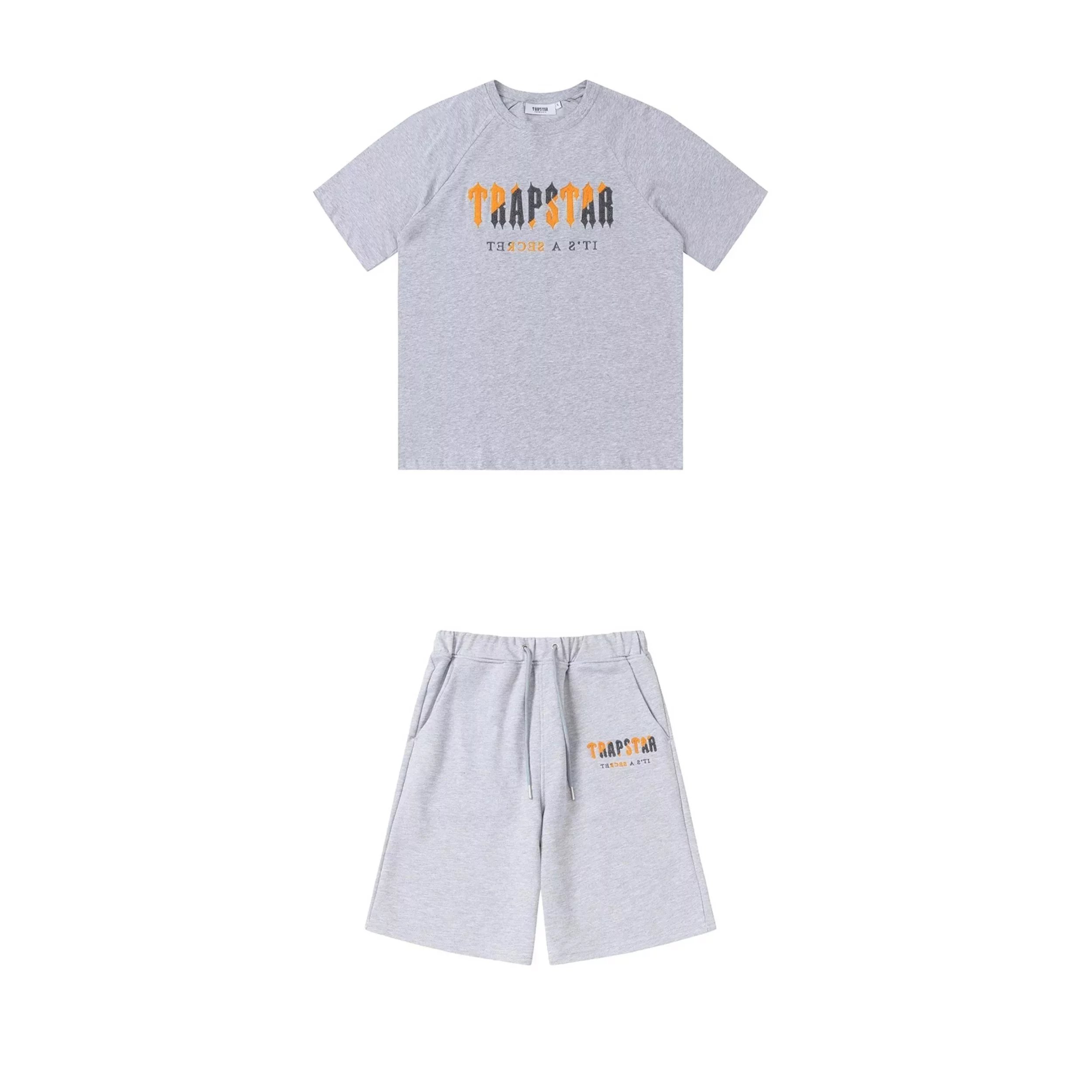 Gray-yellow embroidery, gray 002