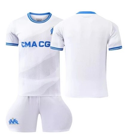 White with blue lettering