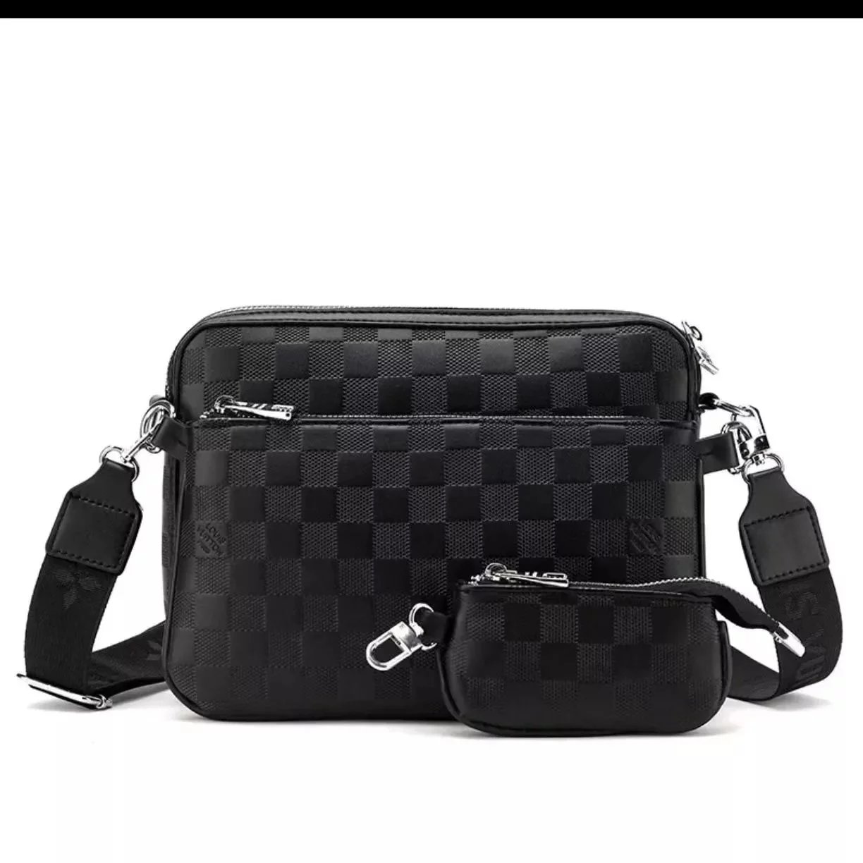Black small check 002