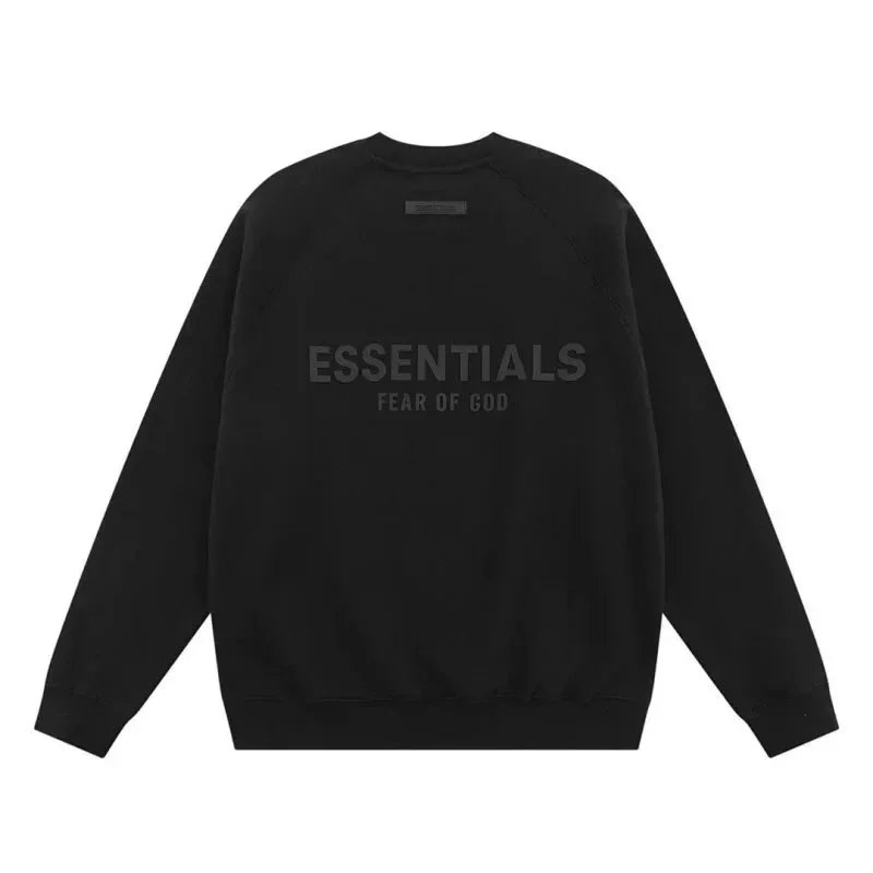 Black oversized letter hoodie 002
