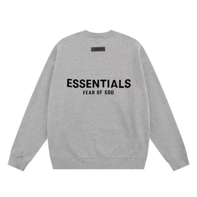 Large-letter gray hoodie 002