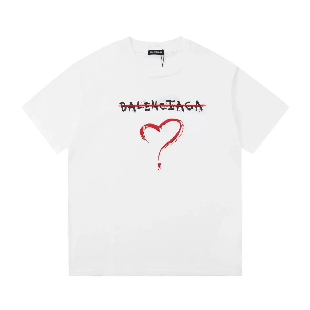 White background with a red heart 002