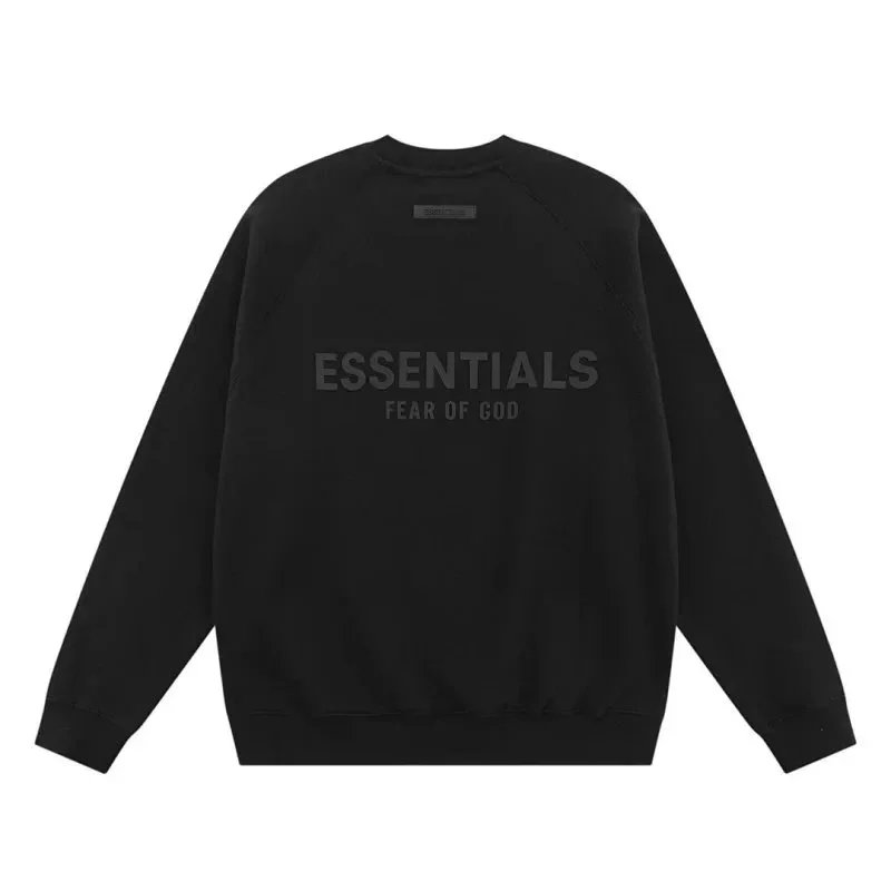 Black oversized letter hoodie 002