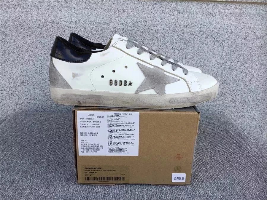 White with a black label