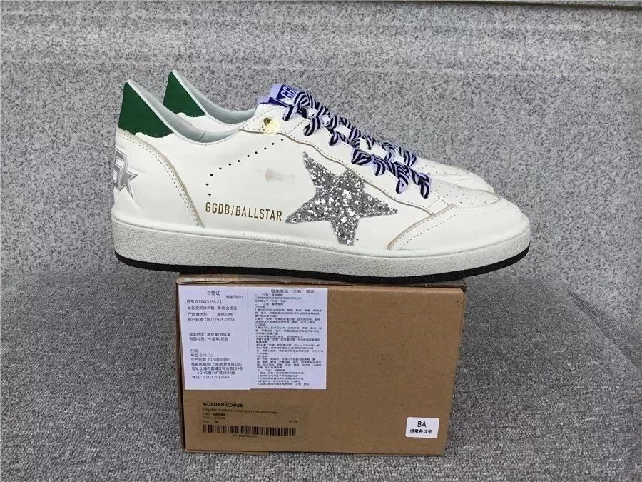 White with green heels