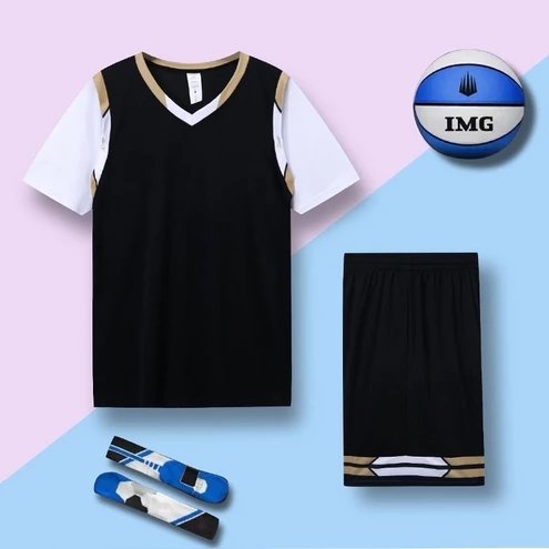 Black faux two-piece