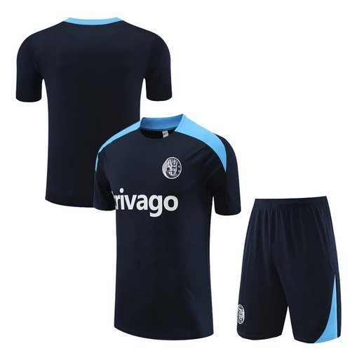 2425 SHORT SLEEVE SHORT BLUE