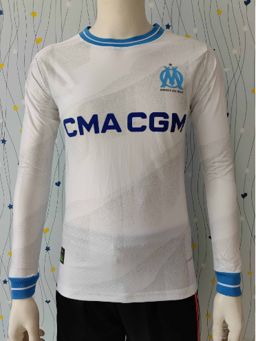 MS Master White Blue Collar Long Sleeve