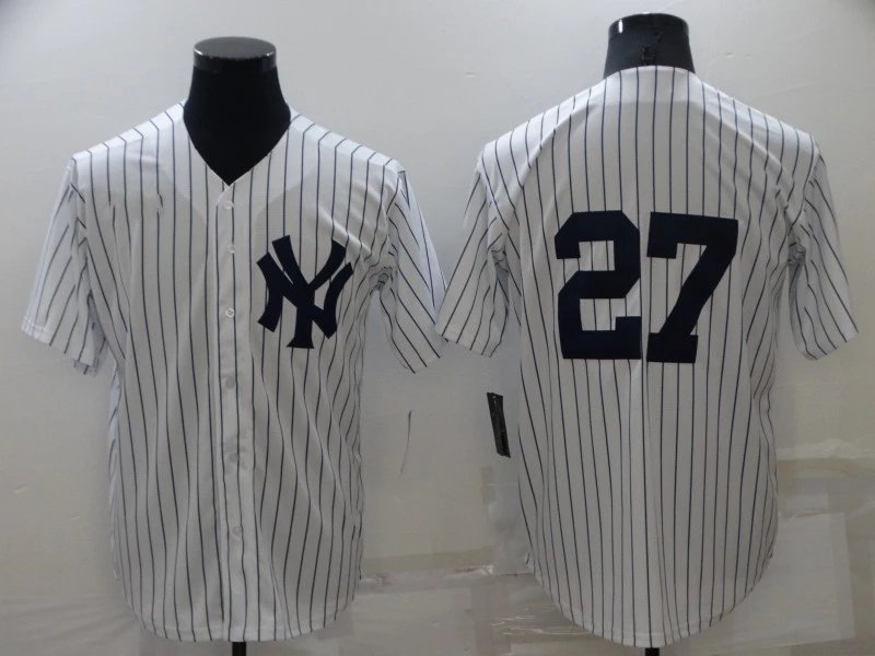 Yankees White Stripes No Name 27