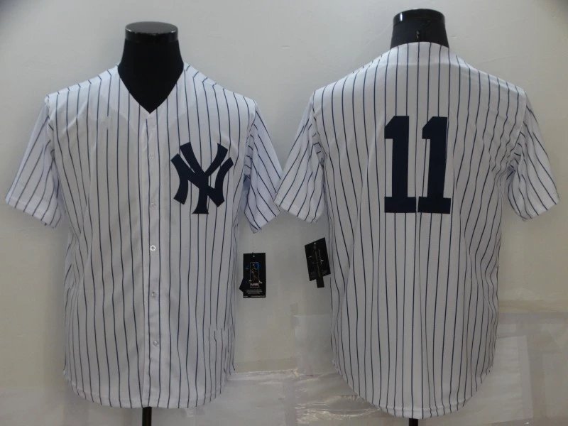 Yankees White Stripes No Name 11