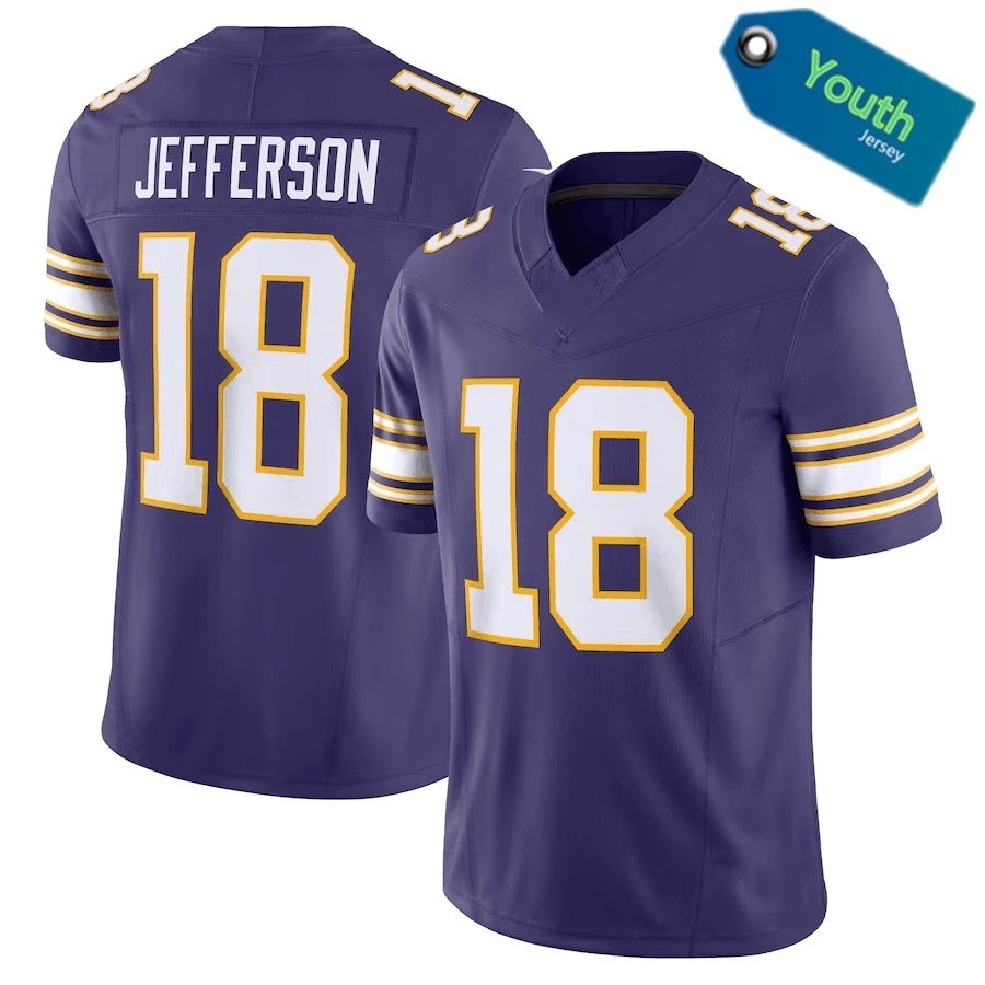 Vikings Purple White Yellow Edge 18